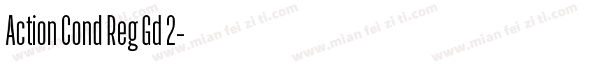 Action Cond Reg Gd 2字体转换
